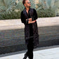 BLACK MIRROR WORK KURTA,PAJAMA AND DUPATA
