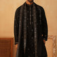 Stylish Black KURTA, PAJAMA AND DUPATA