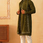 Stylish GREEN KURTA, PAJAMA AND DUPATA