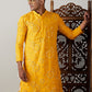 YELLOW EMBRODRY WORK KURTA WITH PAJAMA