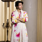 CELEBRITY MULTI COLOURED MIRROR WORK PRINTED KURTA, PAJAMA and DUPATA