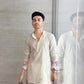 White Lotus Embroidered  Men's Kurta With Pajama