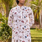 JAIPUR WHITE PRINTED KURTA WITH PAJAMA SET FOR MEN