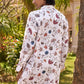 JAIPUR WHITE PRINTED KURTA WITH PAJAMA SET FOR MEN