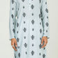 ICE Blue Buti Embroidered Work Men's Kurta with Pajama