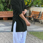 BLACK MIRROR  EMBROIDERY KURTA AND PATIYALA