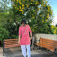 Rosy Pink MIRROR  EMBROIDERY KURTA AND PATIYALA