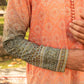 ORANGW BANDHANIPRINTED KURTA WITH PAJAMA SET