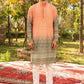 ORANGW BANDHANIPRINTED KURTA WITH PAJAMA SET