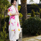 CELEBRITY MULTI COLOURED MIRROR WORK PRINTED KURTA, PAJAMA and DUPATA